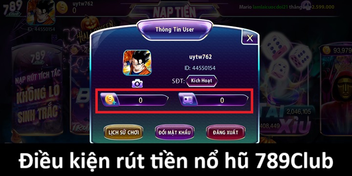 Khi nào có thể rút tiền nổ hũ 789club?