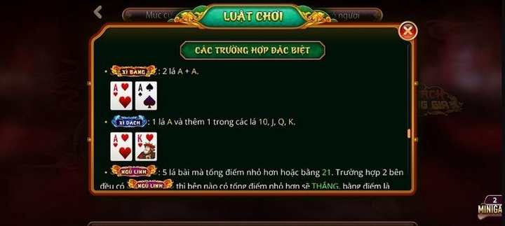 Phổ biến luật chơi Xì dách đổi thưởng 