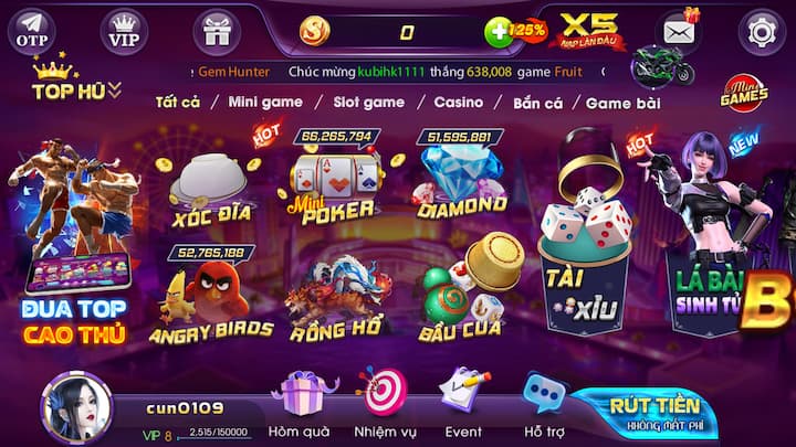 Kho tàng giải trí Sanvip phong phú, đỉnh cao