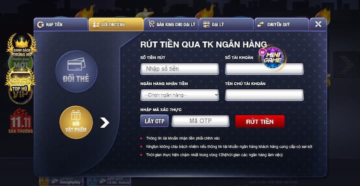 Cách rút tiền Gowin siêu nhanh và an toàn