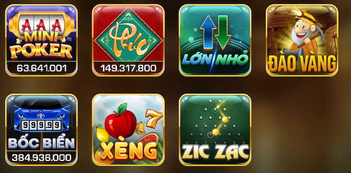 Kho game nổi bật tại cổng game Quick68