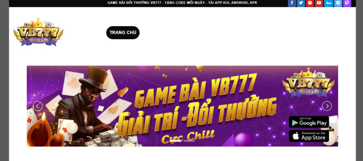 Cập nhật thông tin về nhà cái game bài Vb77