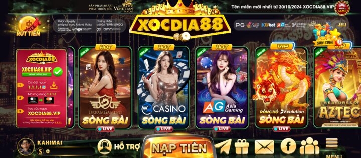 Thiên đường game tại game Xocdia88