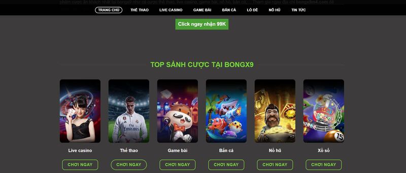 Giới thiệu về top nha cai Bongx9