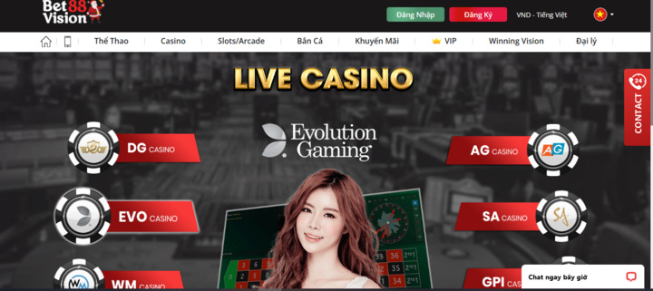 Các trò chơi của thiên đường Betvision