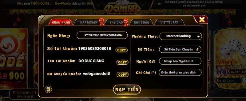 3 tính năng game bài đổi thưởng rút tiền thật Dom88