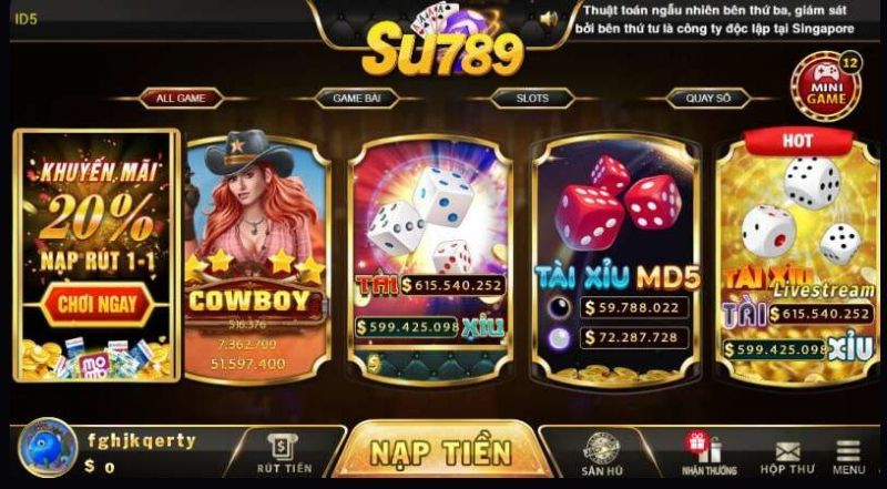 Các thể loại game đổi thưởng đổi thẻ cào Su789