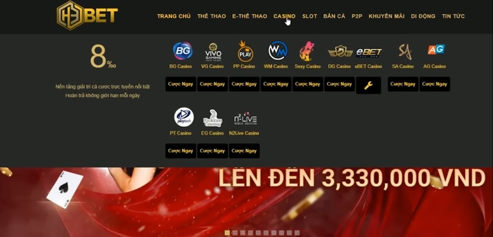 Những siêu phẩm cá cược hot hit tại h3bet