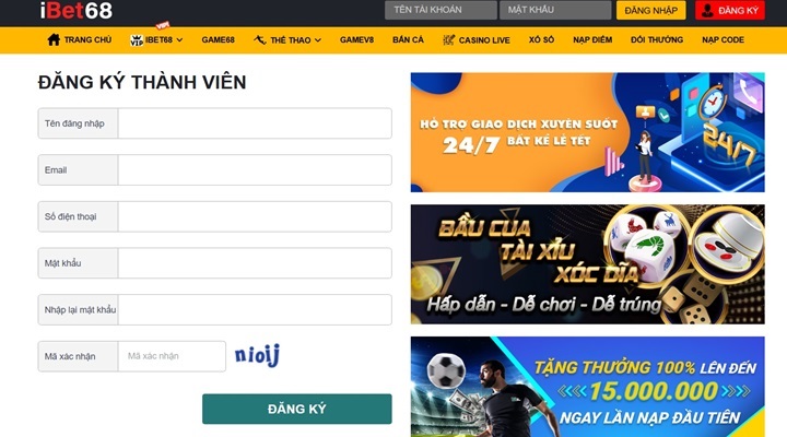 Hướng dẫn tham gia Ibet68 cho người mới bắt đầu