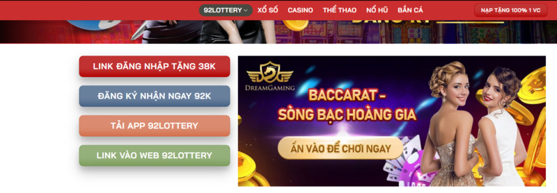 Chương trình khuyến mãi đổi thưởng uy tín 92lottery
