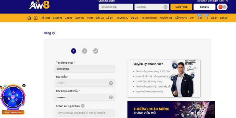 Chi tiết hướng dẫn tạo tài khoản Aw8 cho người mới