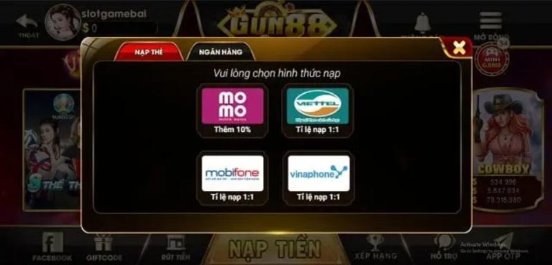 Quy trình rút tiền Gu88