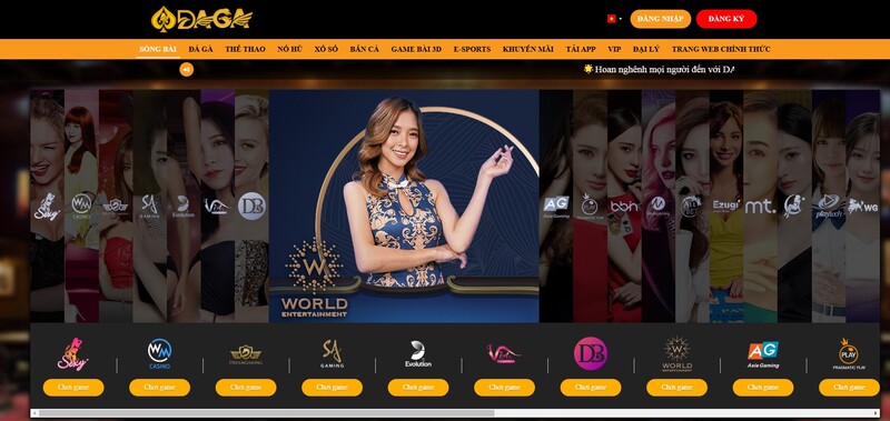 Các thể loại game chính tại nhà cái Da ga