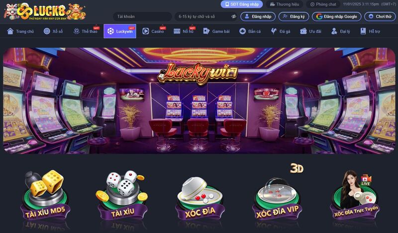 Hướng dẫn cách thực hiện thao tác nạp/ rút tiền tại luck8