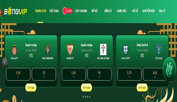 Thông tin khái quát về nhà cái Bongvip