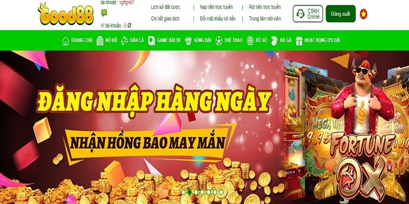 Các hình thức khuyến mãi hấp dẫn tại nhà cái Good 88