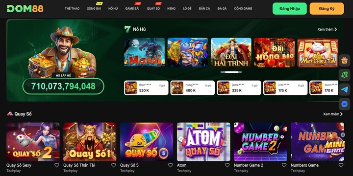 Dom88 sở hữu chất lượng toàn diện về mọi mặt